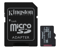 Karta pamięci KINGSTON microSD klasy przemysłowej 32GB, 100/80MB/s + Adapter